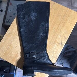 Black Leather Kenneth Cole Knee-High Boots